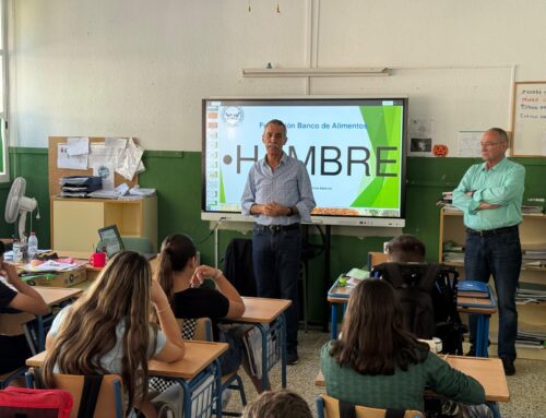 CHARLA BANCO DE ALIMENTOS DE ALMERÍA A NUESTRO ALUMNADO DE 5º Y 6º DE PRIMARIA.
